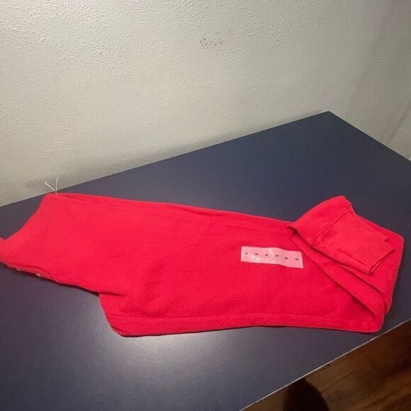 old navy  red thermal pajama / lounge pants size small ladies nwot - Picture 1 of 5